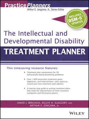 cover image of The Intellectual and Developmental Disability Treatment Planner, with DSM 5 Updates